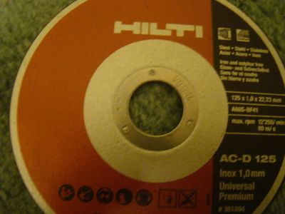 Лот: 6392722. Фото: 1. Круги отрезные Hilti 125*1.0. Расходные материалы, сменные насадки