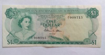 Лот: 13383017. Фото: 1. Багамские острова 1 доллар 1974... Америка