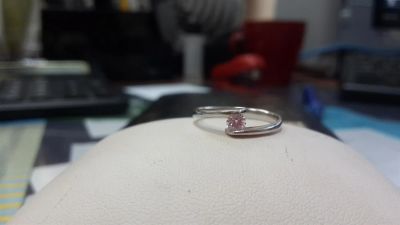 Лот: 3429466. Фото: 1. Кольцо платиновое с бриллиантом. Кольца, перстни