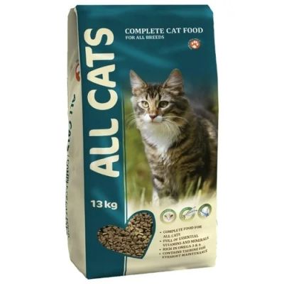 Лот: 13964035. Фото: 1. Корм All Cats (Ол Кэтс) 13кг сухой... Корма