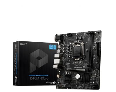 Лот: 18596839. Фото: 1. Материнская плата MSI H510M PRO-E. Материнские платы
