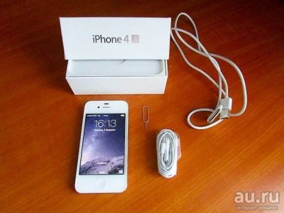Лот: 8897763. Фото: 1. Iphone 4s 16GB White. Смартфоны