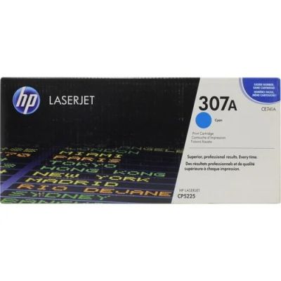 Лот: 15689524. Фото: 1. Картридж голубой HP CE741A для... Картриджи, расходные материалы