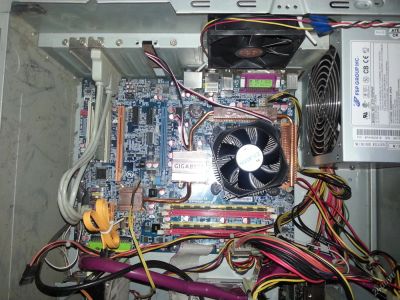 Лот: 5286482. Фото: 1. intel core 2duo 8400+gigabyte... Компьютеры в сборе