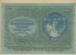 Лот: 18354727. Фото: 1. Австрия 100000 крон 1922 ПРЕСС... Германия и Австрия