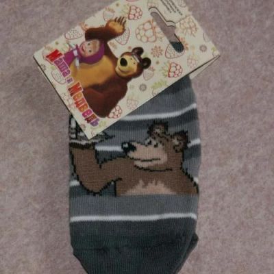 Лот: 4502525. Фото: 1. Носки Маша и Медведь, разм 11-12... Носки, колготки