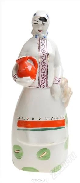Лот: 2673369. Фото: 1. девушка с кувшином зкх. Фарфор, керамика