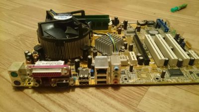 Лот: 8379542. Фото: 1. Комплект Asus P5SD2-X SE + Patriot... Материнские платы