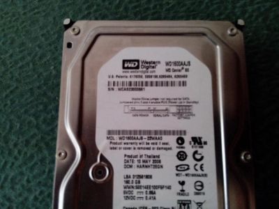 Лот: 3730397. Фото: 1. Жесткий диск WD 160gb SaTa interface. Жёсткие диски (HDD)