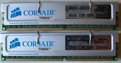 Лот: 622497. Фото: 1. Corsair XMS 512mb DDR1-550mhz... Оперативная память