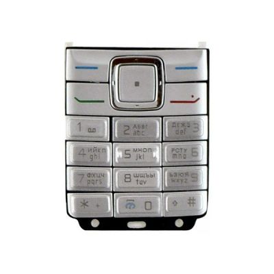 Лот: 12057863. Фото: 1. Клавиатура Nokia 6070/5070 Серебро. Корпуса, клавиатуры, кнопки