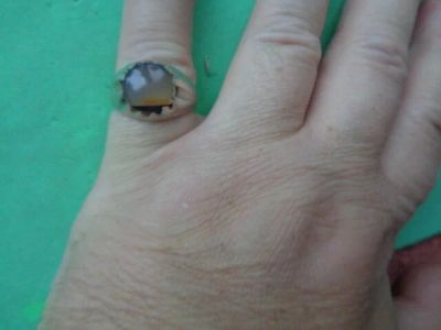 Лот: 10537316. Фото: 1. кольцо серебро 925 пробы + натуральный... Кольца, перстни