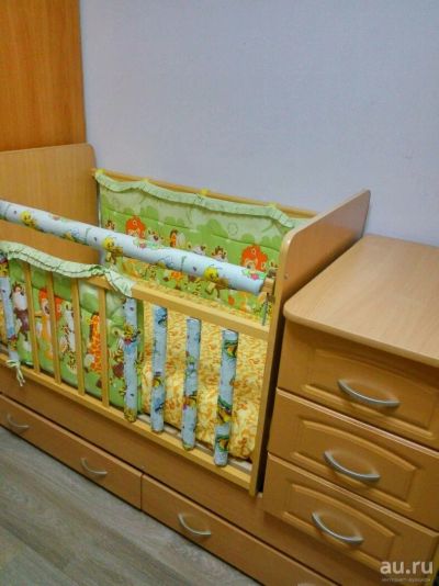 Лот: 12808489. Фото: 1. Детская кроватка - трансформер... Детские кровати и кроватки