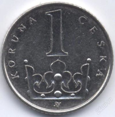 Лот: 1376772. Фото: 1. Чешская Республика 1 крона 2002. Другое (монеты)