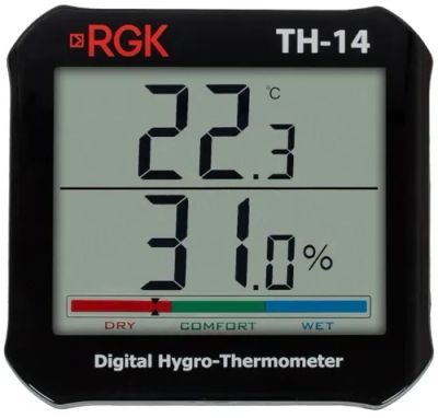 Лот: 24446107. Фото: 1. Термогигрометр RGK TH-14. Ручной инструмент