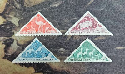 Лот: 25710928. Фото: 1. Марки: Чад. 1962. Доисторическая... Марки
