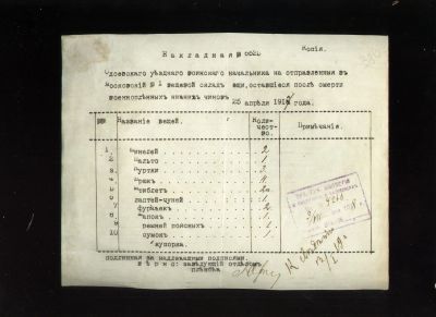 Лот: 19639809. Фото: 1. Накладная на отправленные вещи... Документы, ценные бумаги, письма