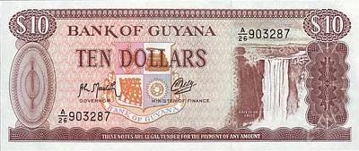 Лот: 55069. Фото: 1. Гайана. 10 долларов 1992г. Идеал... Америка