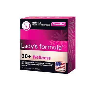 Лот: 25671860. Фото: 1. Lady's Formula Веллнесс 30+ капсулы... Лекарства