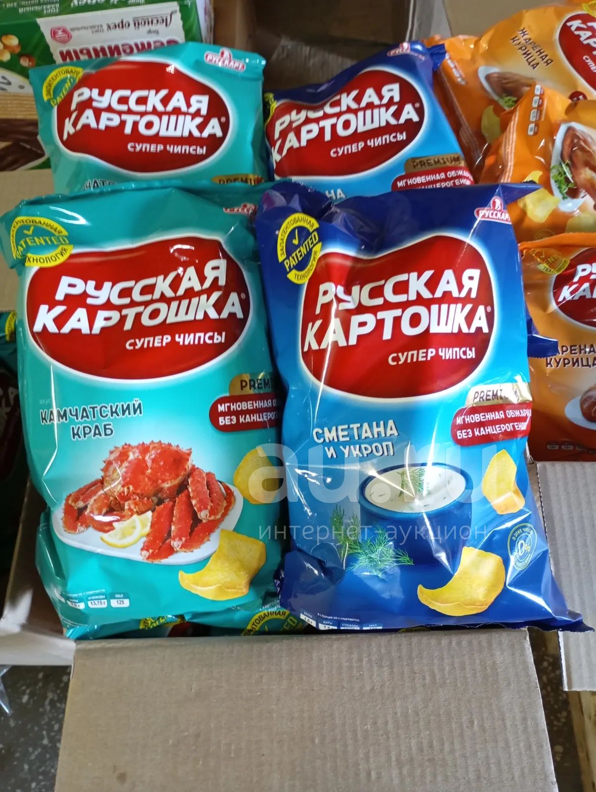 картофельные чипсы 140 гр Русская картошка — купить в Красноярске ...