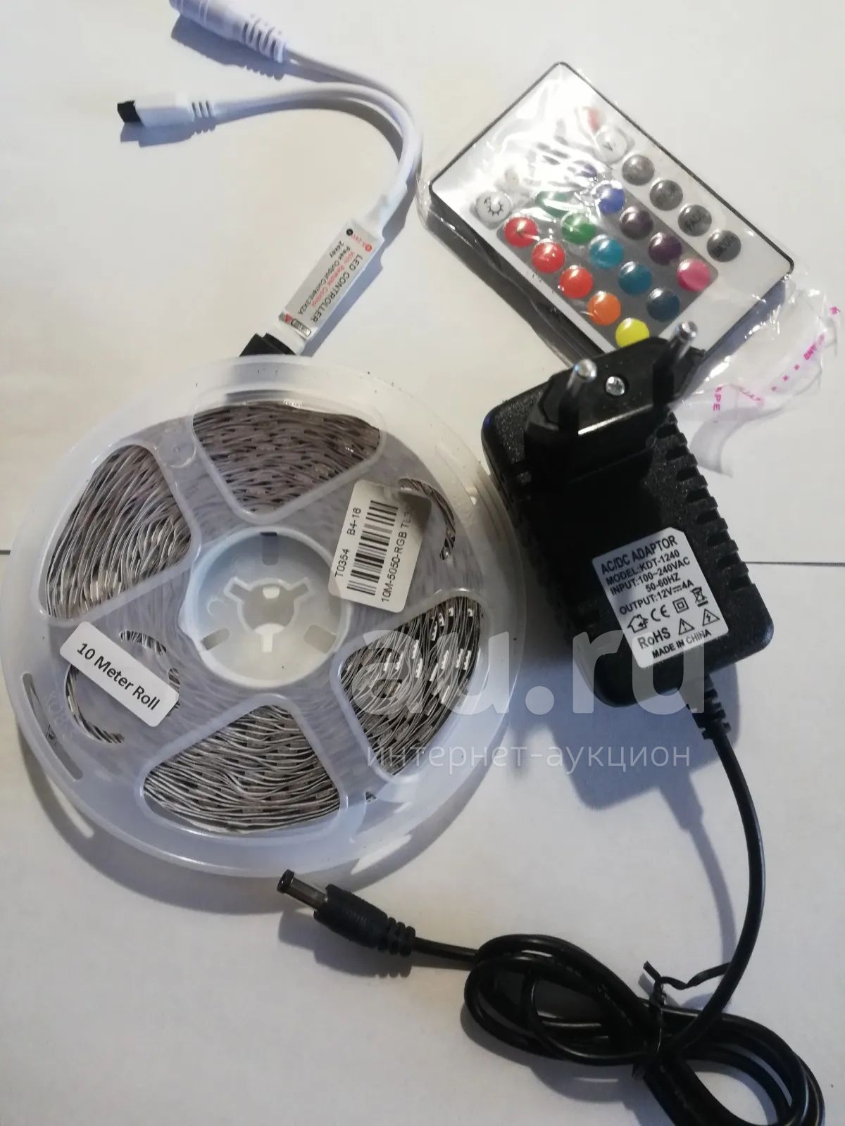 Светодиодная лента цветная 10 метров 16 цветов включая белый + блок ...