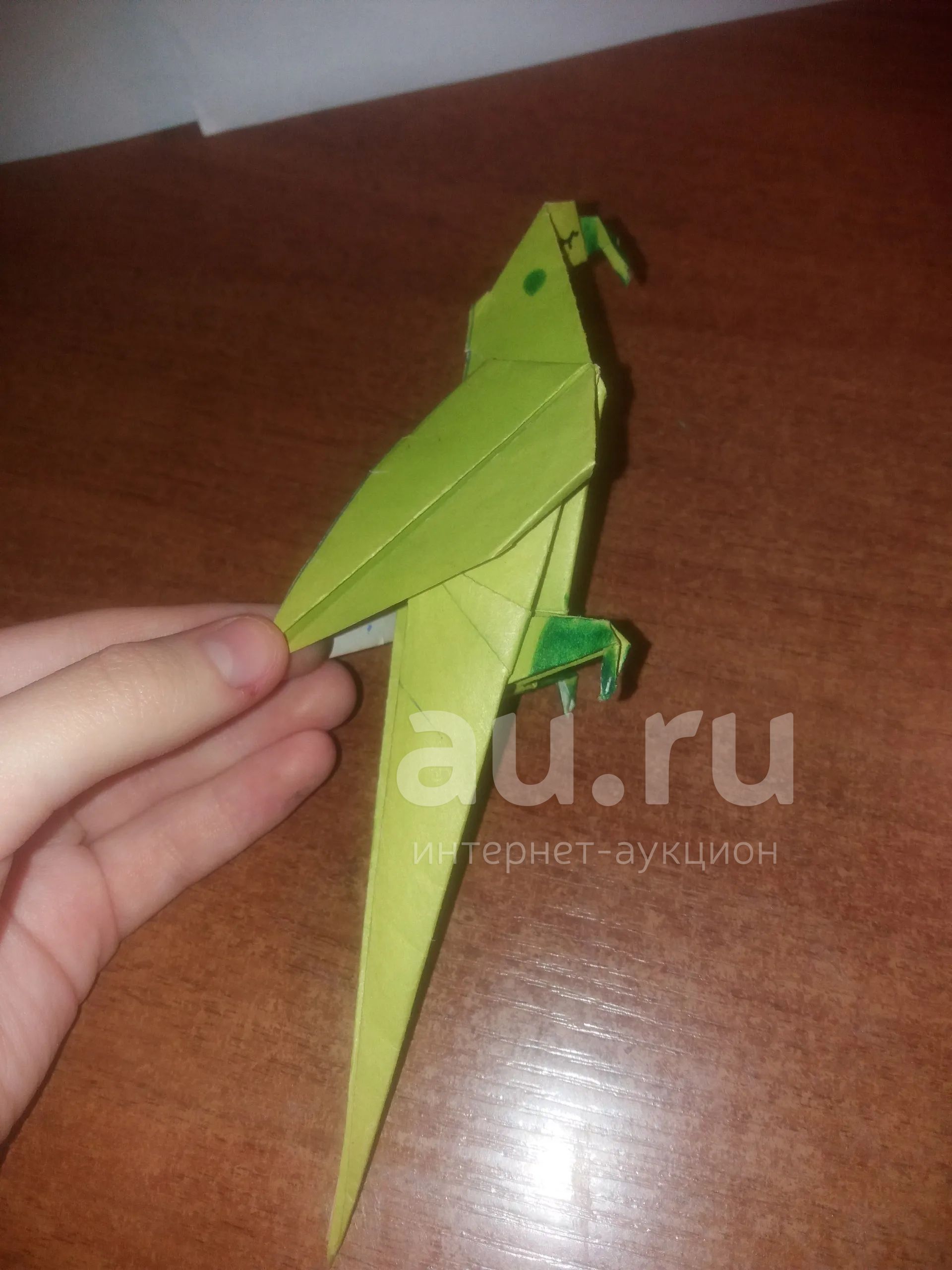 Оригами попугай из бумаги