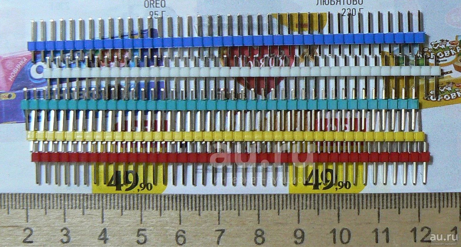 Разъем PBS-40 шаг 2,54 мм однорядный прямой 40 PIN (40PIN) Dupont ...