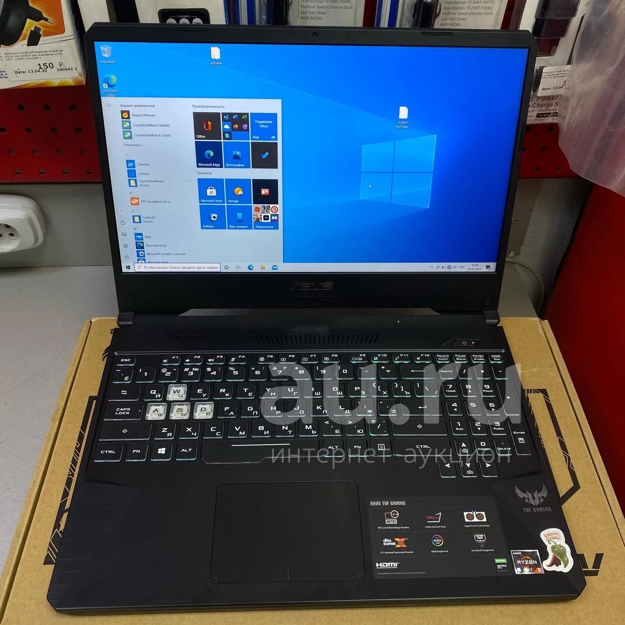 Ноутбук ASUS TUF Gaming FX505 (15.6" 920х1080 IPS/Ryzen 5 3550H 4*8-2 ...