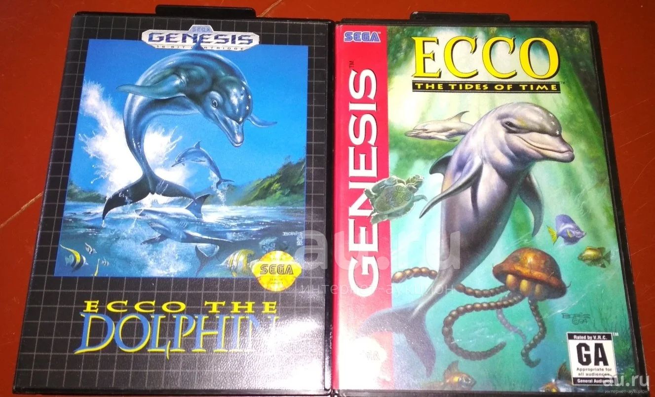 Sega Genesis Ecco the Dolphin the Tides of Time