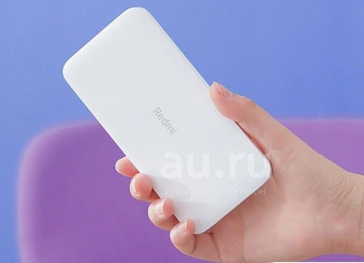 Мобильный внешний аккумулятор Xiaomi Redmi Power Bank 10000 mAh плоский ...