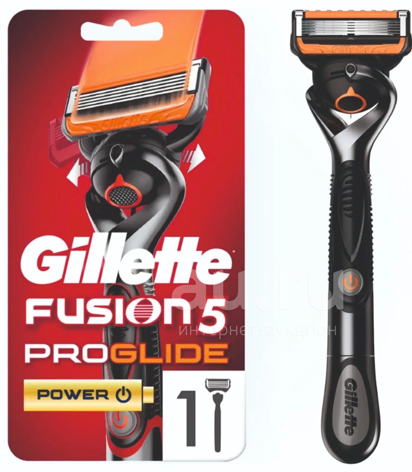 Gillette Fusion5 ProGlide Power Мужская Бритва, 1 кассета, с 5 лезвиями ...