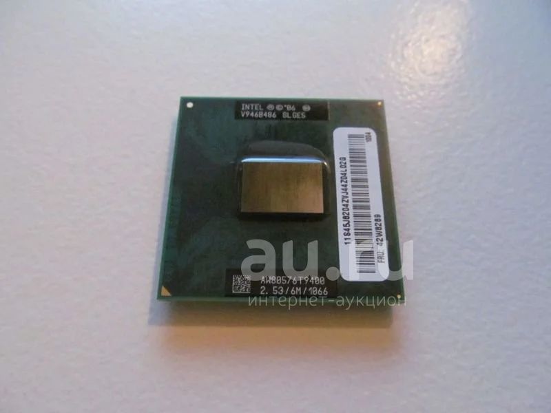 Процессор Intel Intel Core 2 Duo T9400 (2530MHz, BGA479, PGA478, 45 nm, TDP  35W) Socket P — купить в Красноярске. Состояние: Б/у. Процессоры на  интернет-аукционе Au.ru