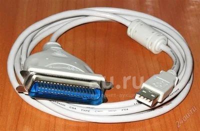 Кабель-переходник LPT->USB для подключения принтера — купить в ...