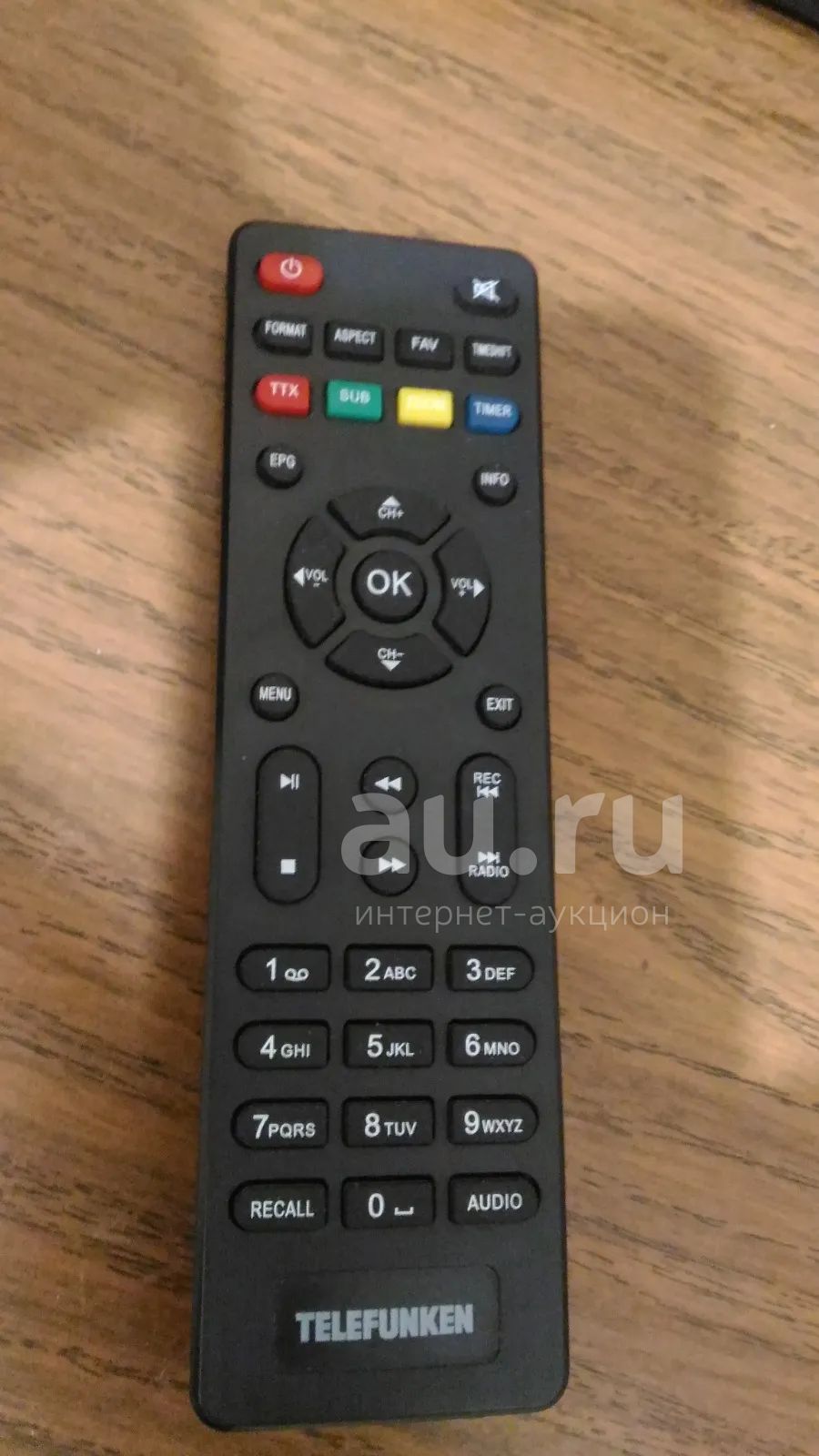 Пульт для DVB-T2 цифровой телевизионной приставки Telefunken TF-DVBT216 ...