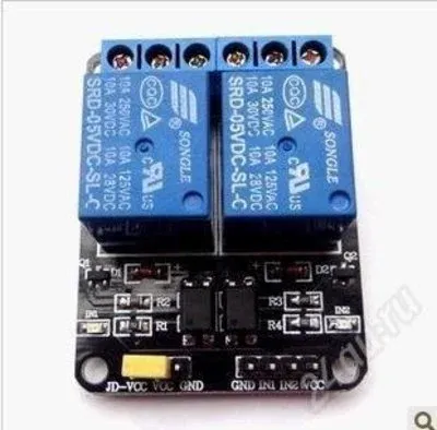 Модуль с двумя реле для Arduino. Полная гальваническая развязка, 12 ...