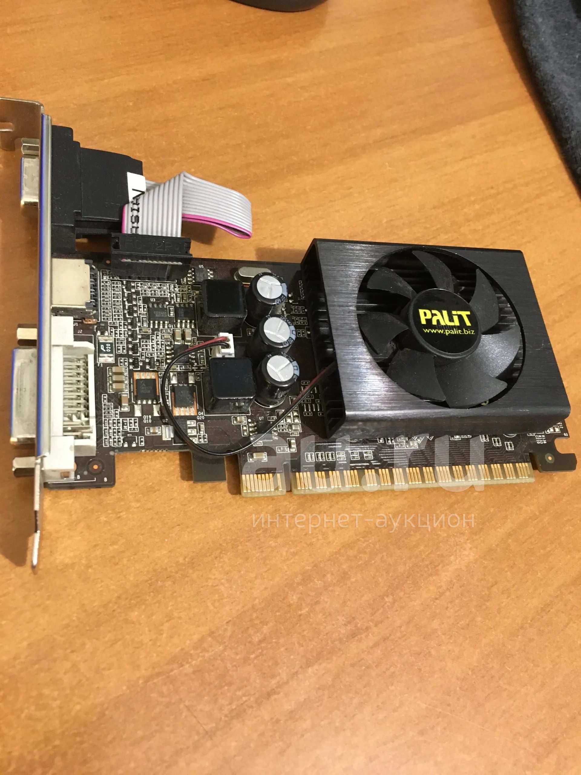 видеокарта GT610, 1024Mb, DDR3, 64B, HDMI, DVI, VGA, вентилятор смазать ...