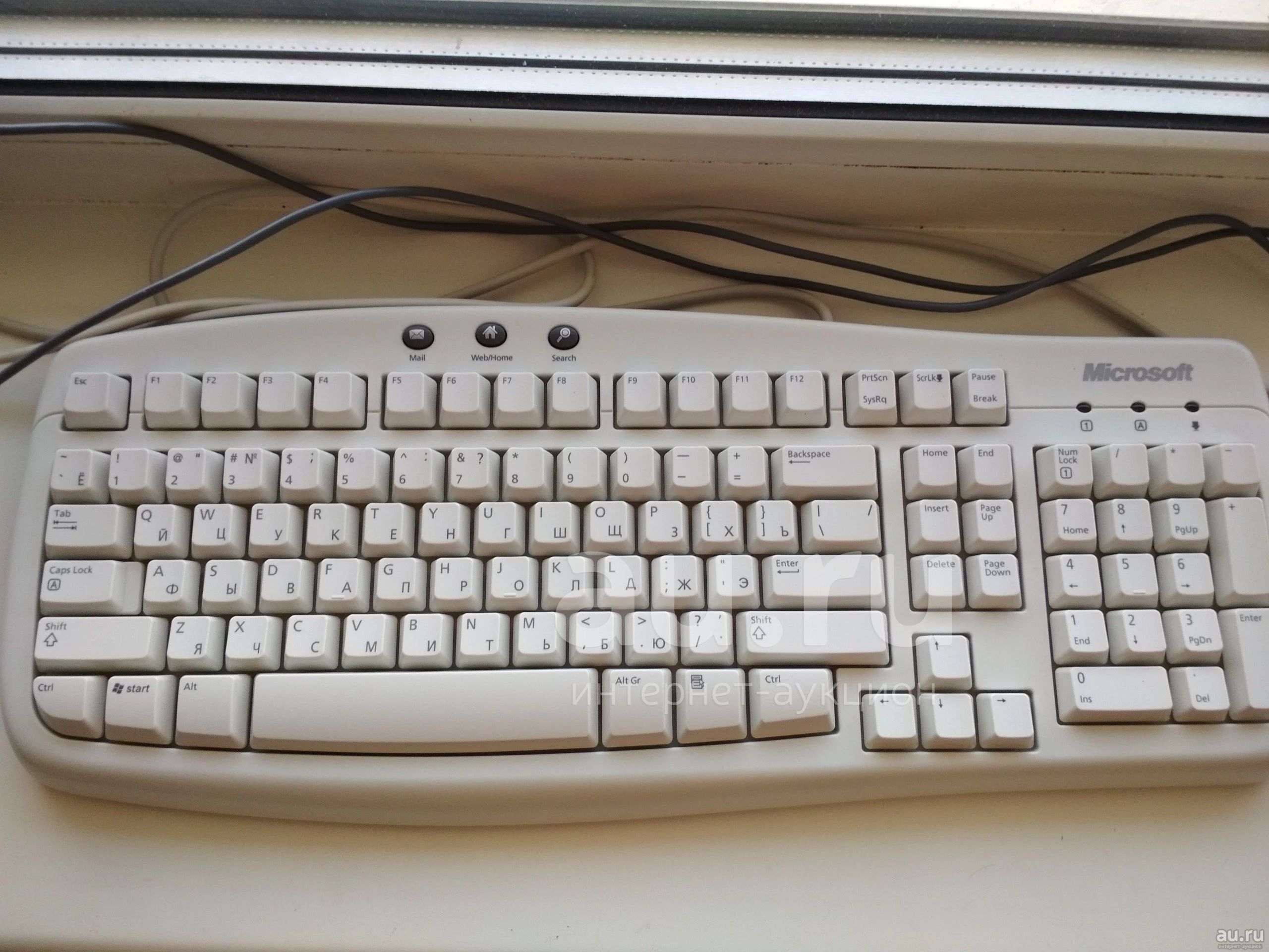 Клавиатура Microsoft Basic Keyboard ver 1.0a (PS/2) + Мышка microsoft