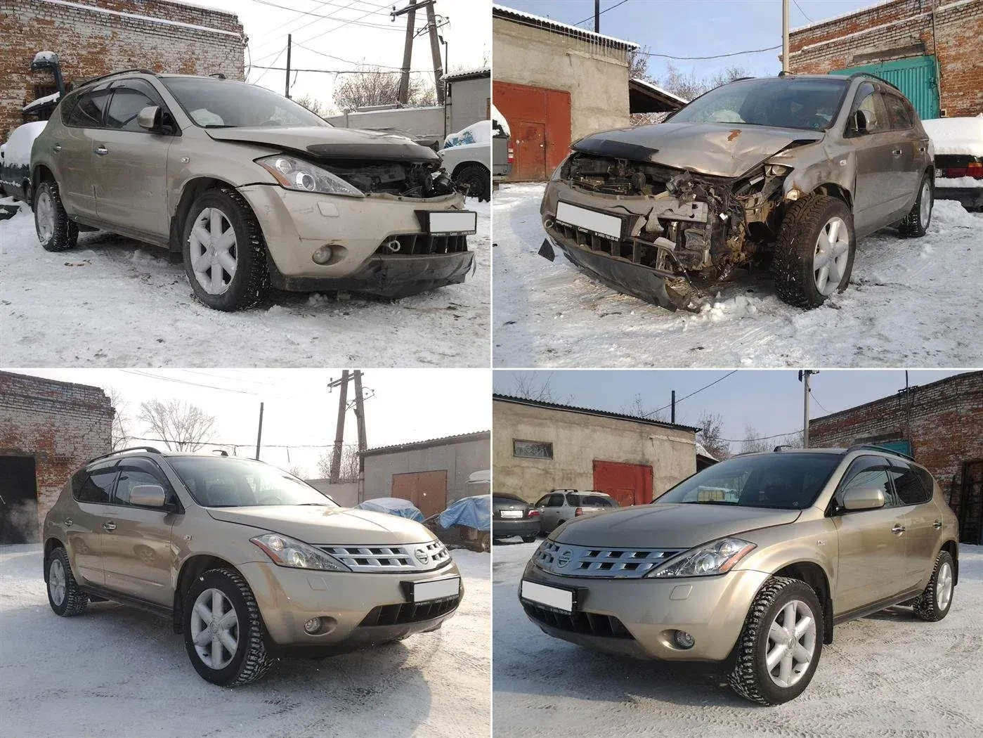 Покраска автомобиля до и после