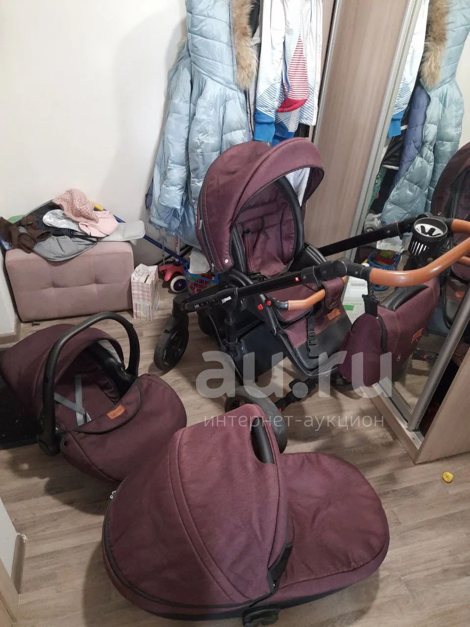 Коляска 3 в 1 verdi mirage bordo — купить в Красноярске. Состояние: Б/у ...