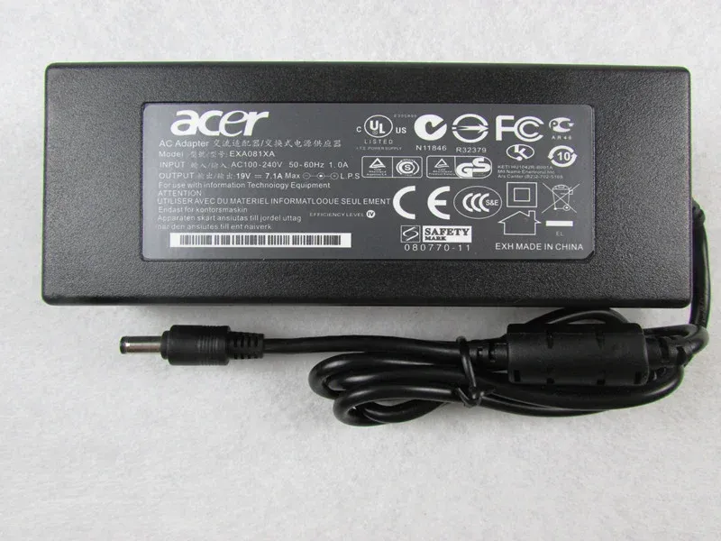 Aspire 3 зарядка. Acer v19. Блок питания для ноутбука Acer. Acer БП 19v. Блок питания Acer 135w.