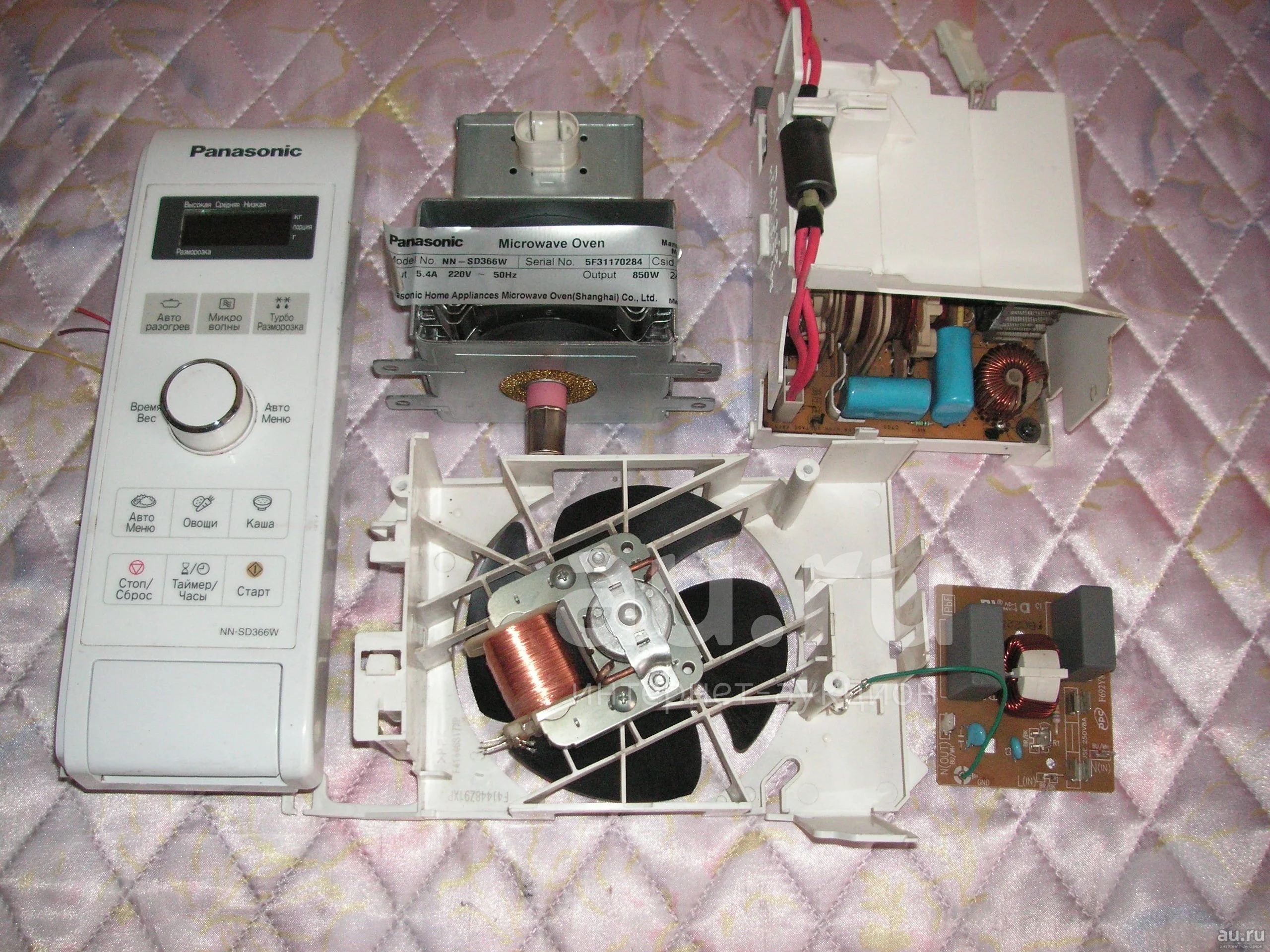 Микроволновка Panasonic nn sd366w схема
