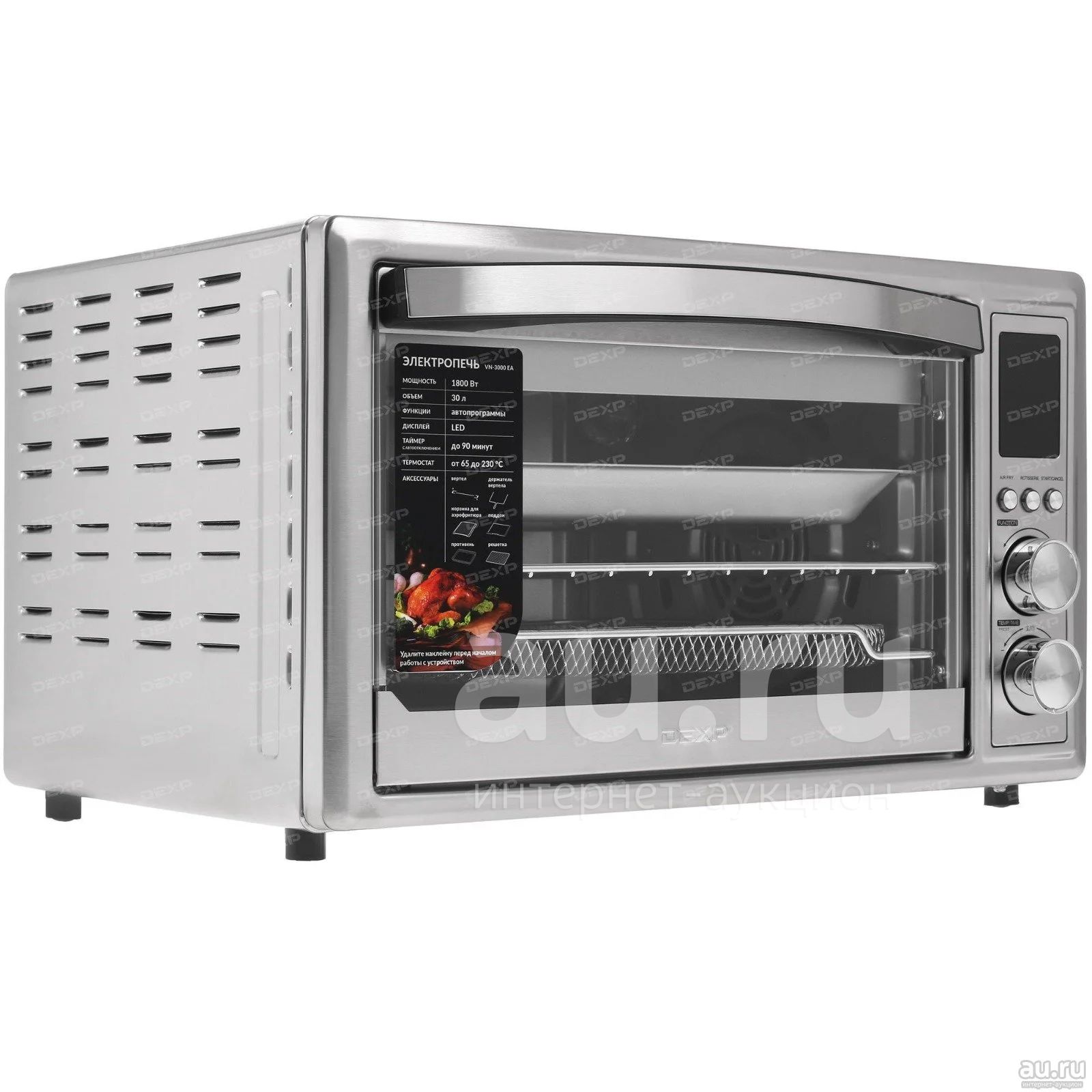 Электропечь DEXP vn-3000 EA серебристый