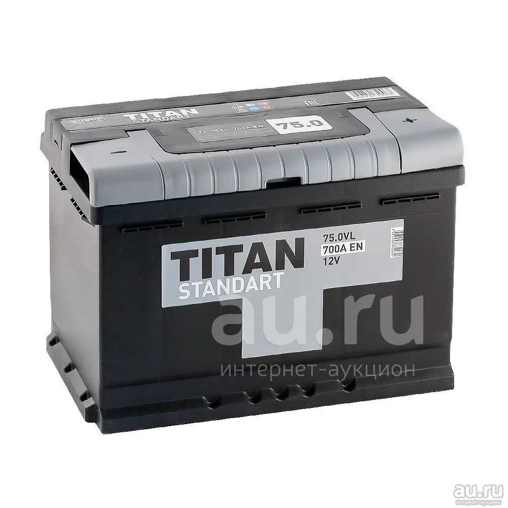 Аккумулятор Titan Standart 75 Ач L/R обратная, прямая полярность ...
