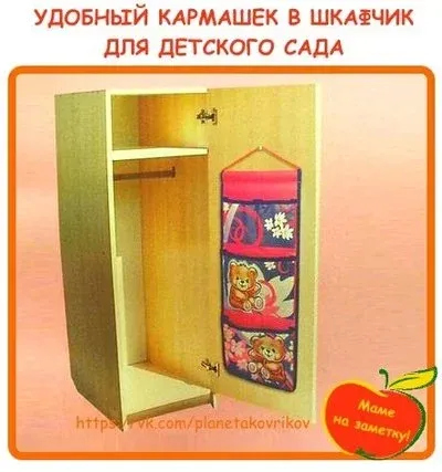 Схема складывания вещей в шкафчик в детском саду в картинках