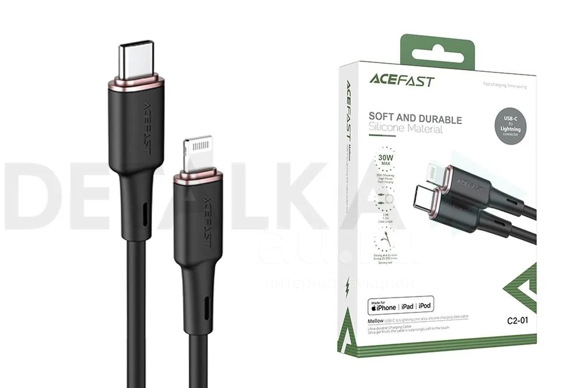 Сетевой адаптер питания ACEFAST A17 USB-C/USB/4K/HD 65W + кабель Type-C ...