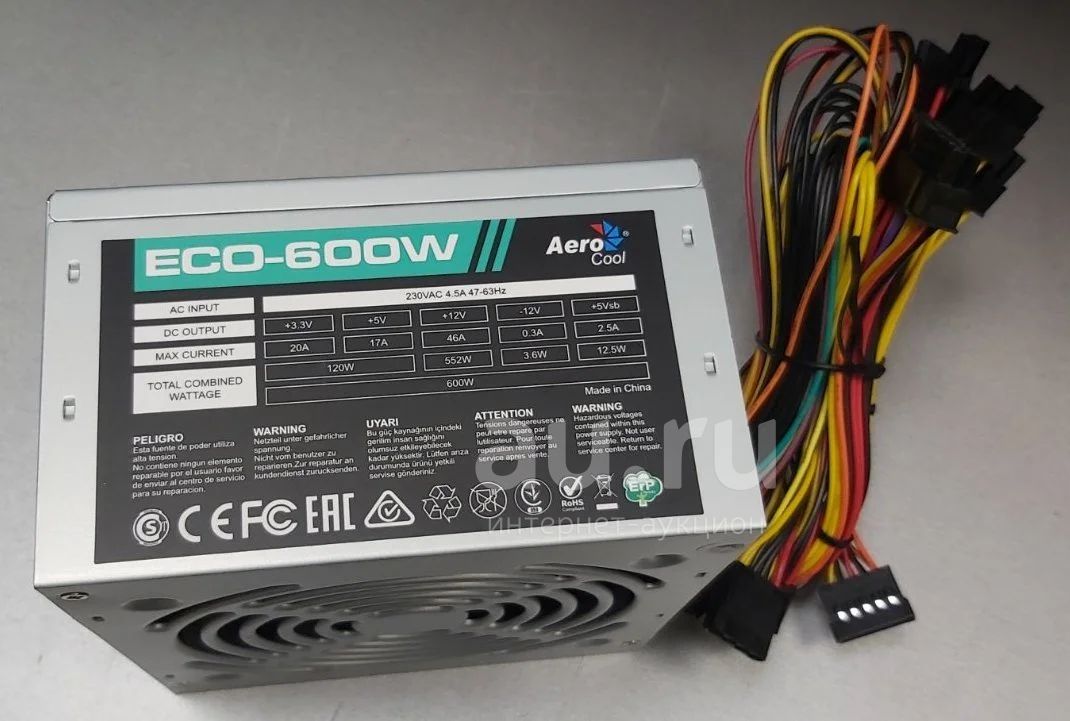 Блок 600w. Блок питания 600w AEROCOOL Eco-600w. Блок питания AEROCOOL Eco 600w. Блок питания эко 600 Аэро кул. Блок питания Aero 600w 80+.