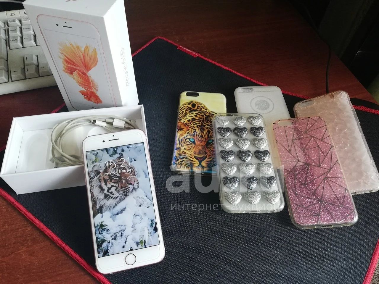 iPhone 6s, Rose Gold 16gb(Model A1688) — купить в Красноярске. Состояние:  Б/у. Смартфоны на интернет-аукционе Au.ru