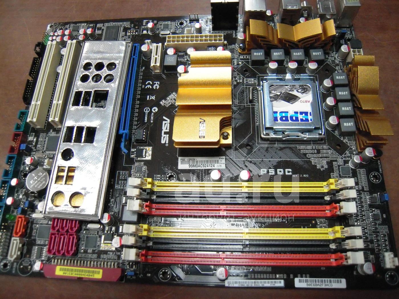 Универсальная жирная материнская плата, ASUS P5QC LGA 775 P45 PCI-E ...