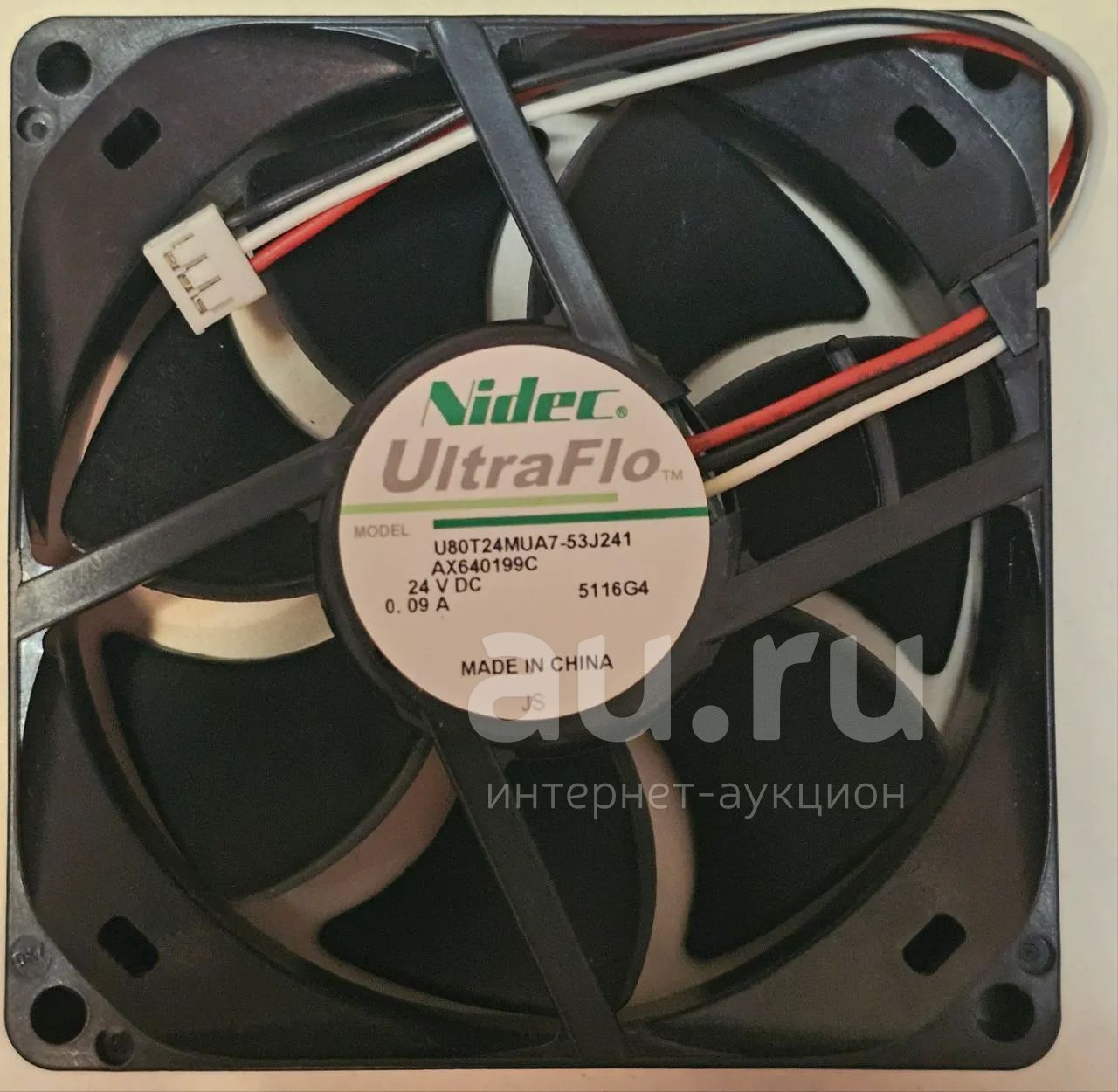 Вентилятор Кулер Cooler Nidec UltraFlo (24В - 0.09A) 80*80*25, 3Pin ...