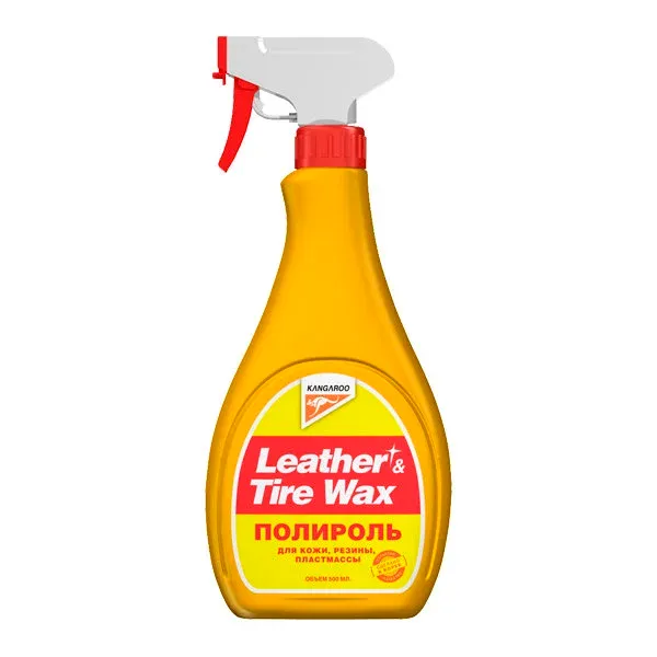 Kangaroo Полироль универсальный Leather & Tire Wax, 500мл (для кожи ...